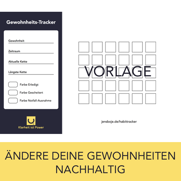 Werde Meister Deiner Gewohnheiten mit der Gewohnheit-Tracker Vorlage vorlage zum download<
